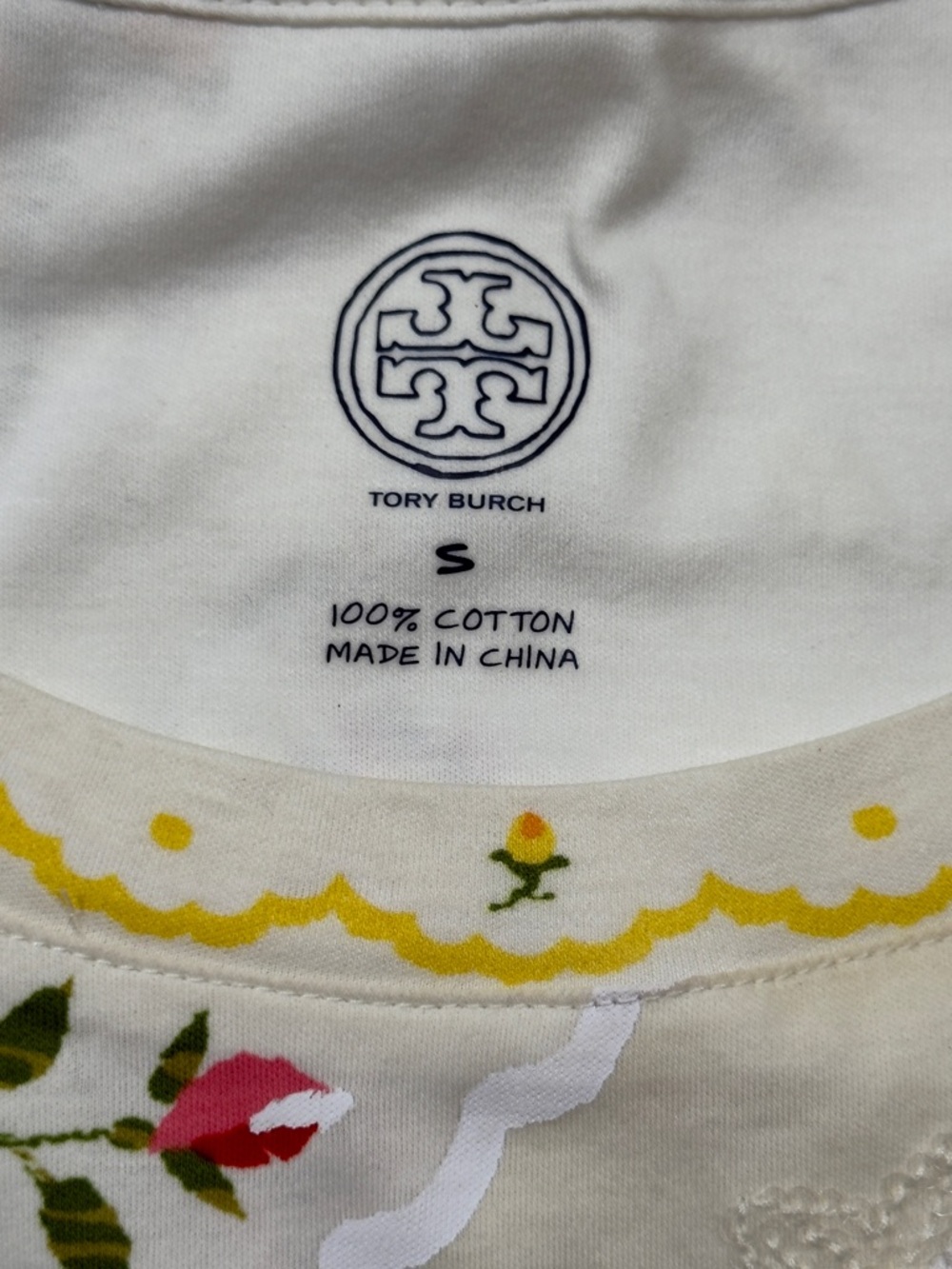 Tory Burch White Floral Patchwork-Print  Mini Dress - Picture 9 of 14